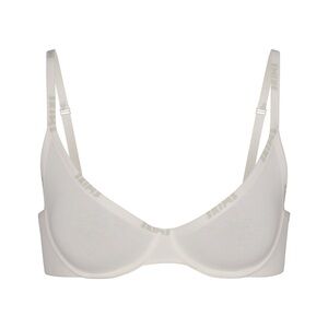 SKIMS COTTON LOGO UNDERWIRE DEMI BRA